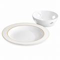 13.75" Deep Round Platter-Aurora Decals