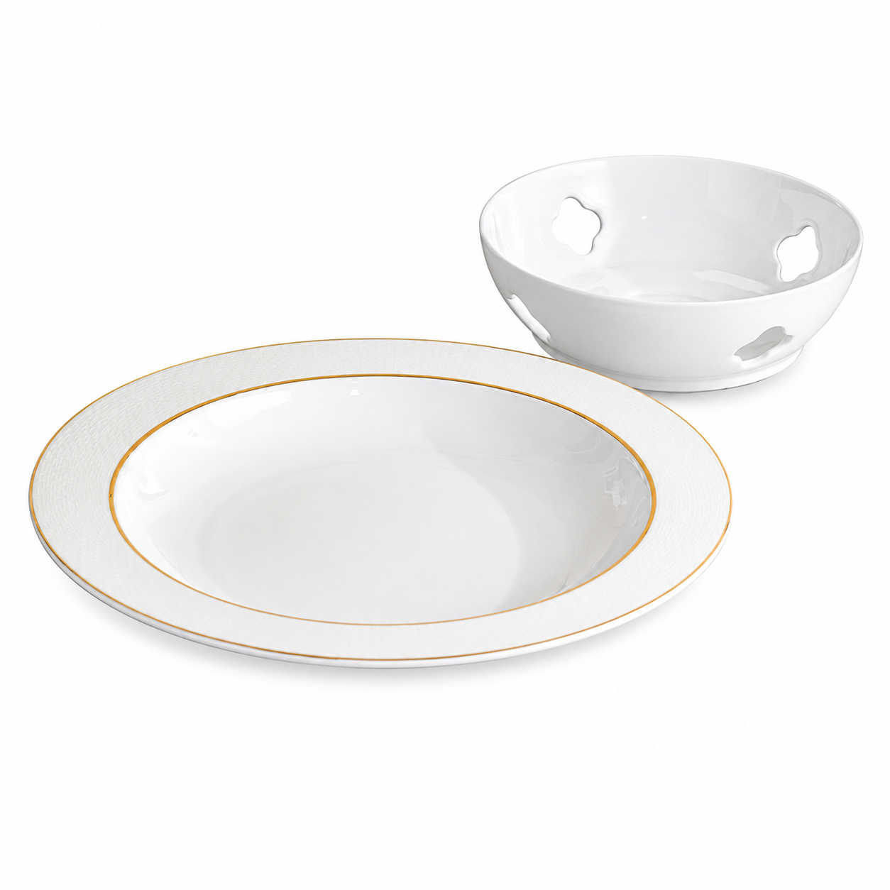 13.75" Deep Round Platter-Aurora Decals