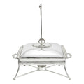Royal Silver Plated Rectangular Chafing Dish with Stand