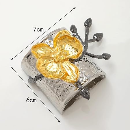 Luxury Two-Tone Orchid Napkin Ring