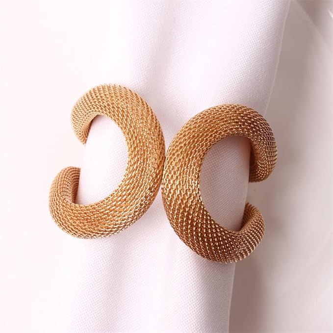 Elegant Geometric Cuff Napkin Holder