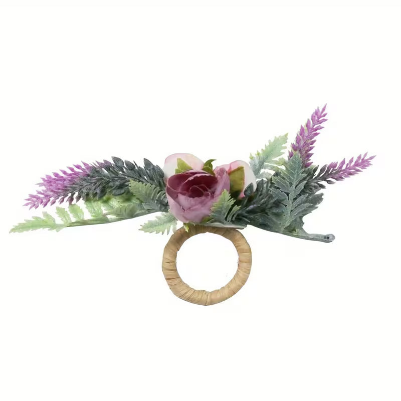 Pink Rose & Wildflower Table Accessory
