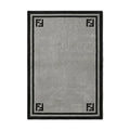 Framed Border Grey Rug