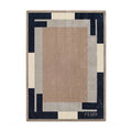 Modern Layered Frame Geometric Rug