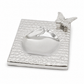 Butterfly Hammered Silver Vanity Tray