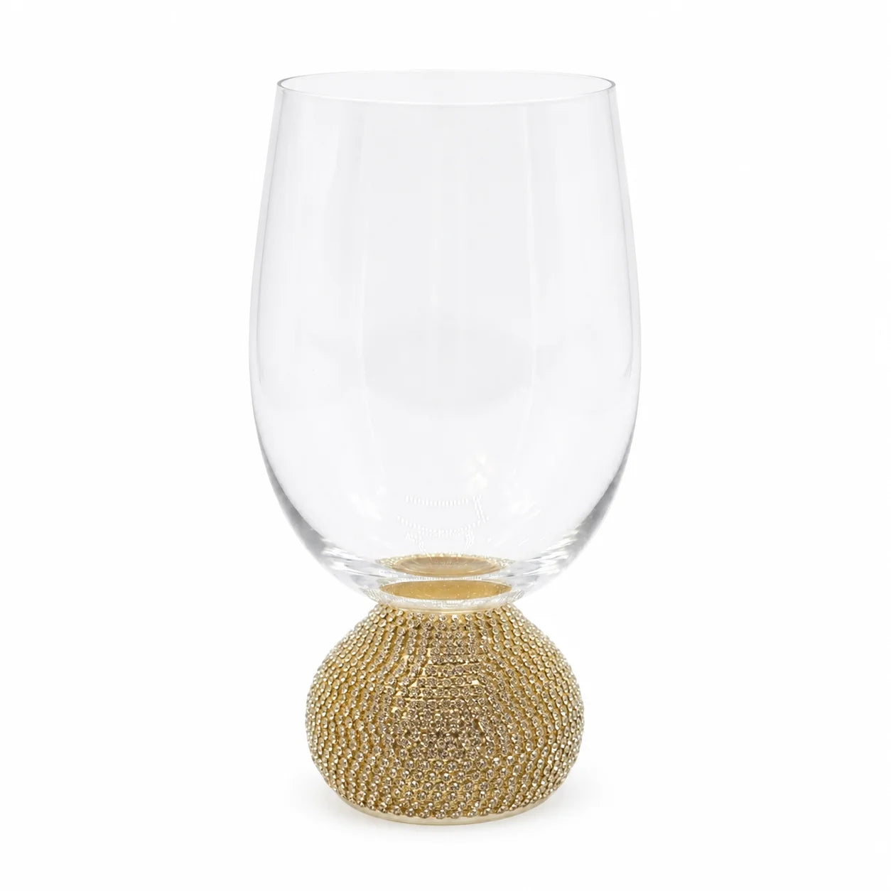 Crystal Glow Goblet Vase