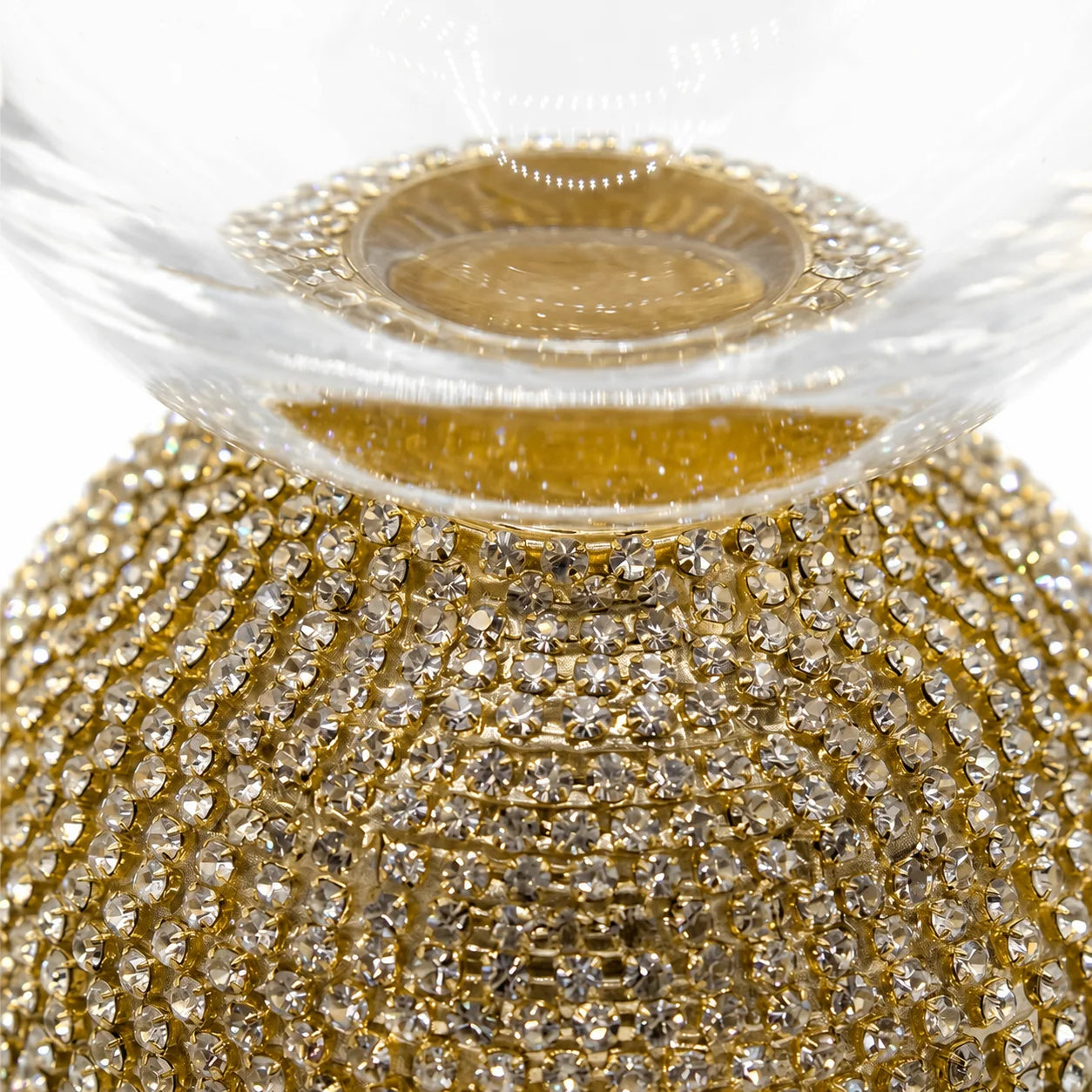 Crystal Glow Goblet Vase