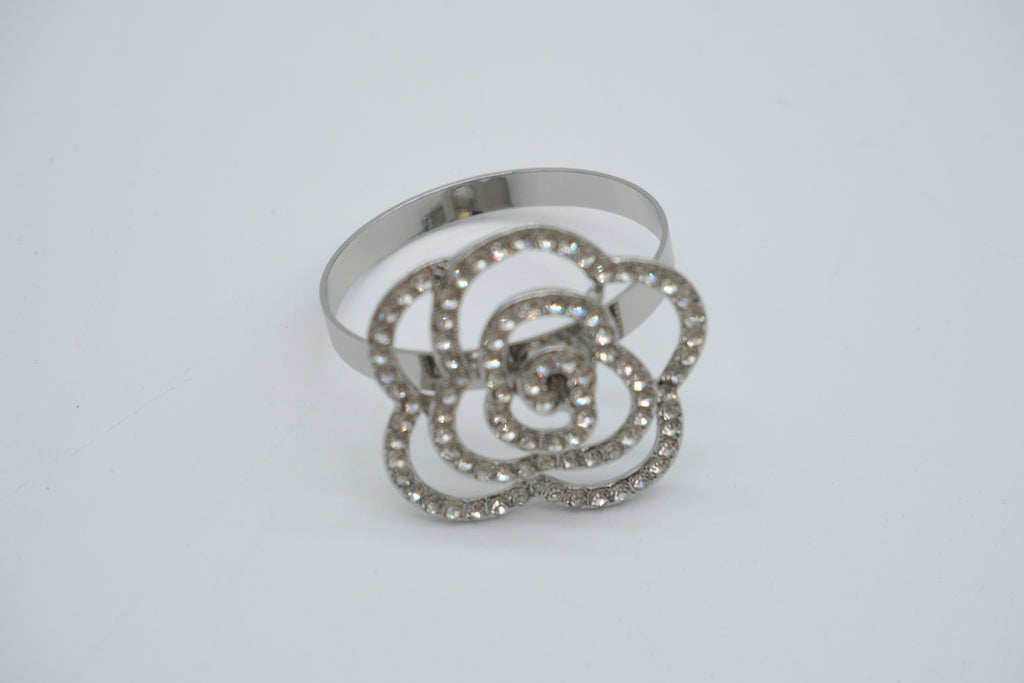 Sparkle Rose Napkin Holder with Rhinestone Detailing