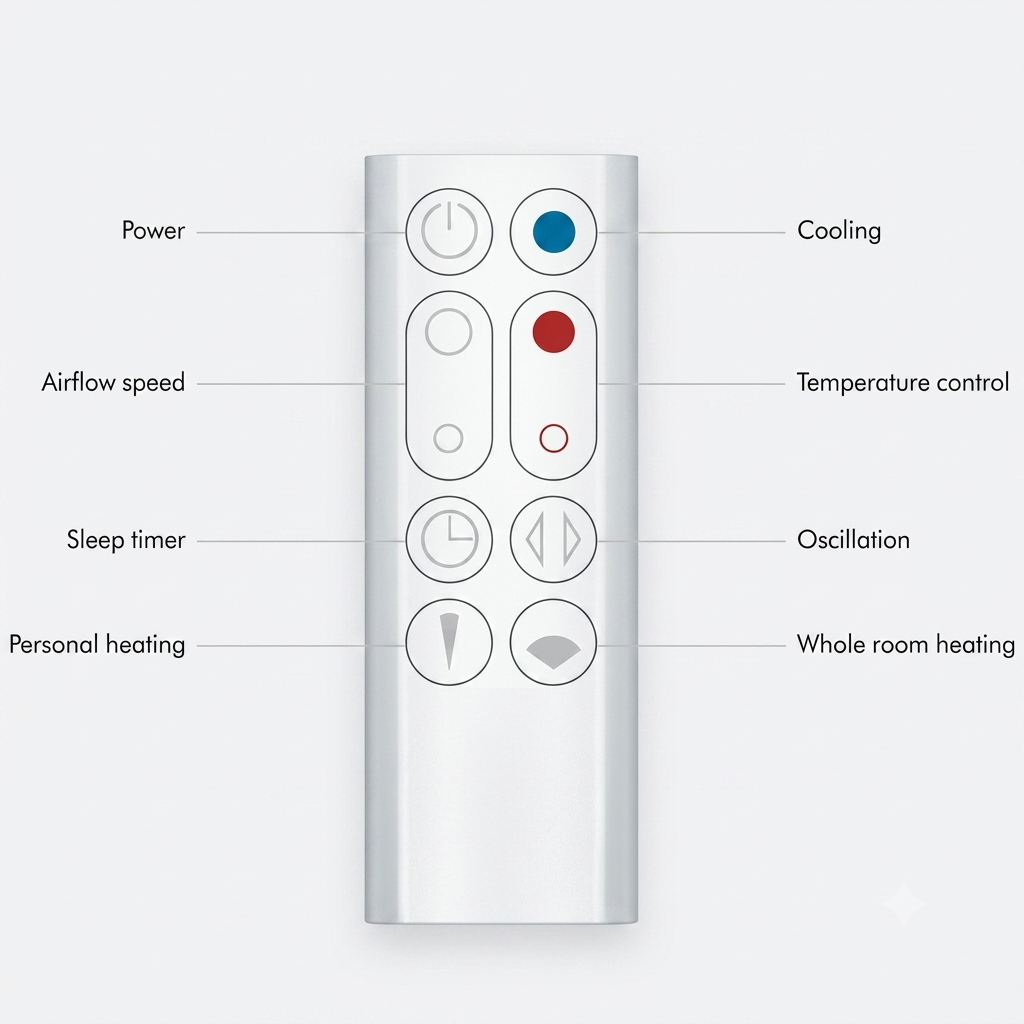 Dyson AM09 Hot+Cool Jet Focus Fan Heater