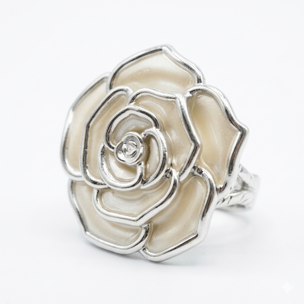 Pearl Rose Decorative Table Accessory