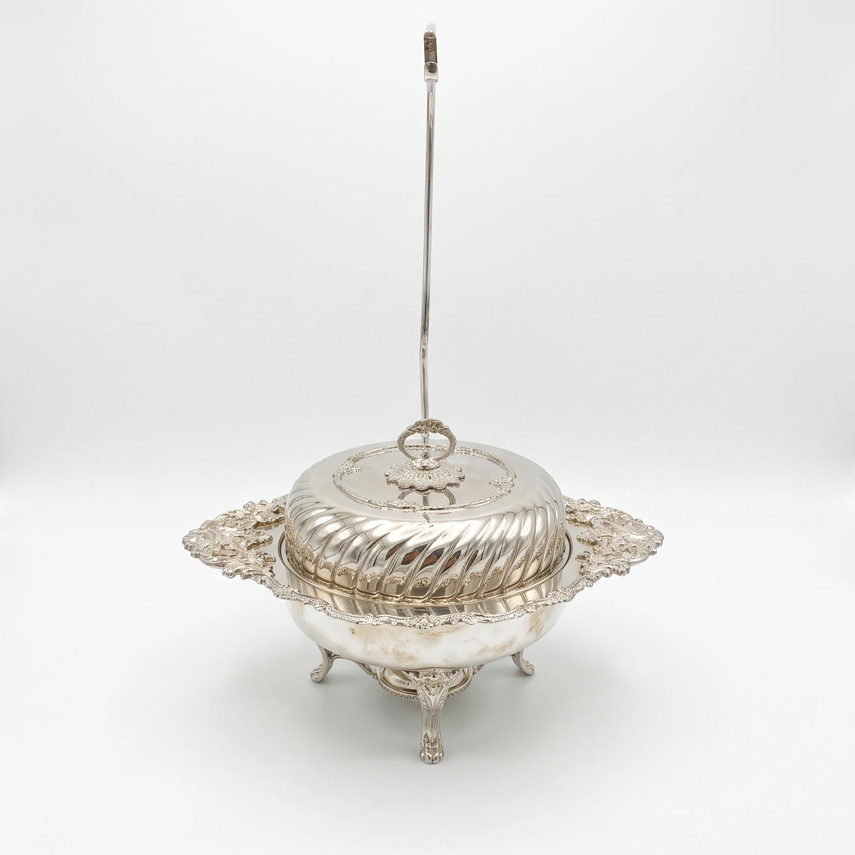 Royal Elegant Silver Footed Covered Chafing Dish 3ltr 4ltr
