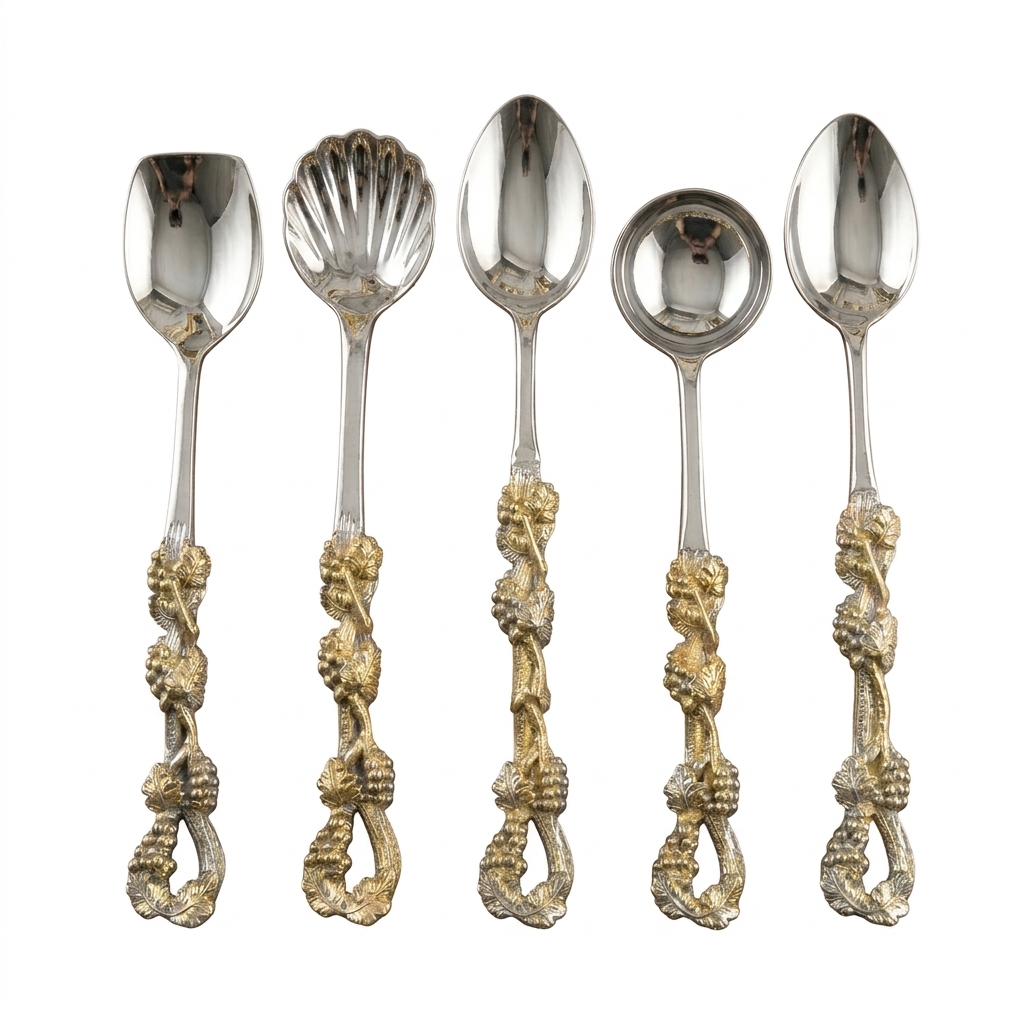 Royal Gold-Plated Serving Spoons