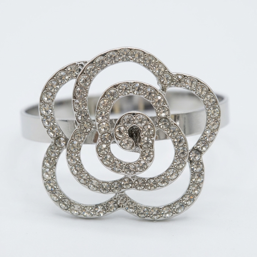 Sparkle Rose Napkin Holder with Rhinestone Detailing