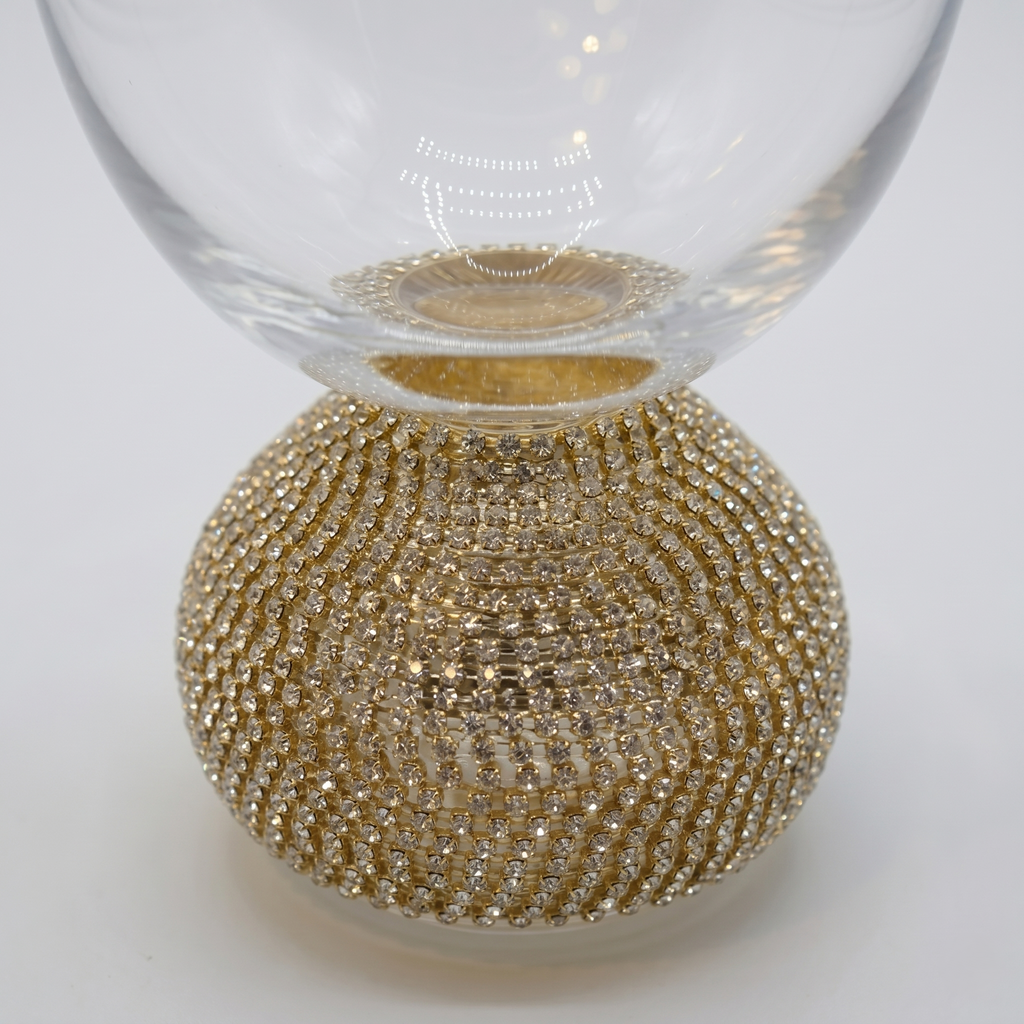 Crystal Glow Goblet Vase