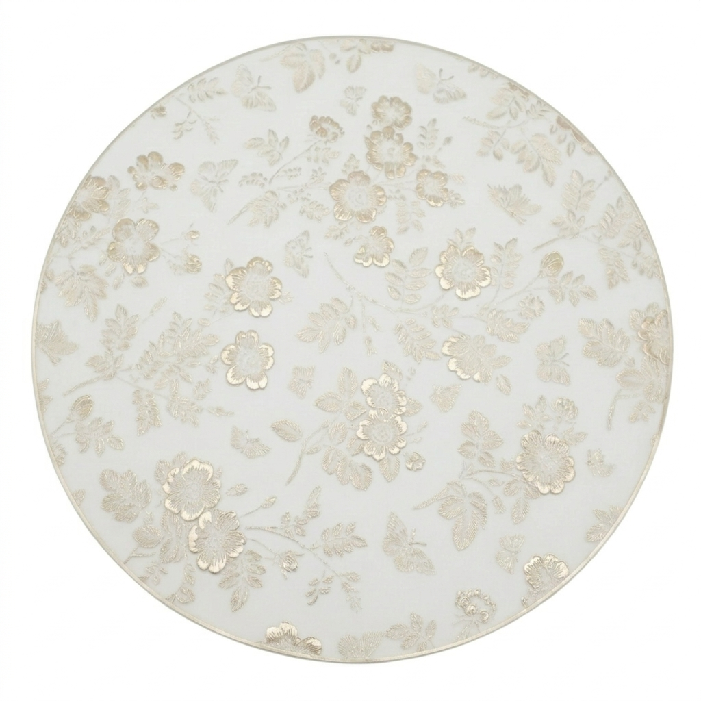 Vintage Rose & Butterfly Gilded Table Mat