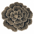 Elegant Peony Laser-Cut Dining Mat