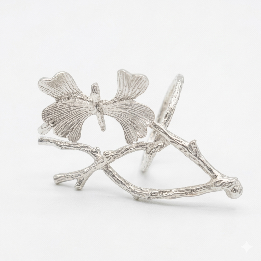 Nature-Inspired Butterfly Branch Napkin Holder