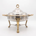 Luxury Silver & Gold Ornate Chafing Dish