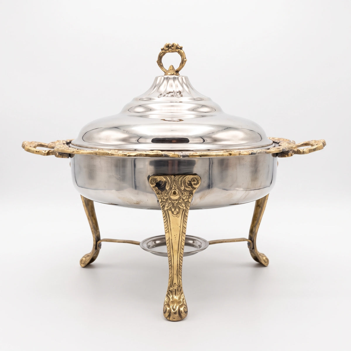 Luxury Silver & Gold Ornate Chafing Dish