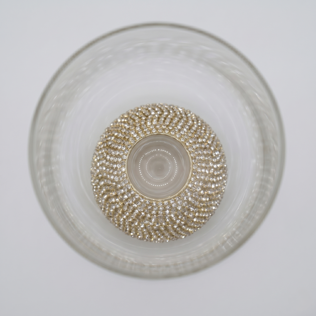 Crystal Glow Goblet Vase