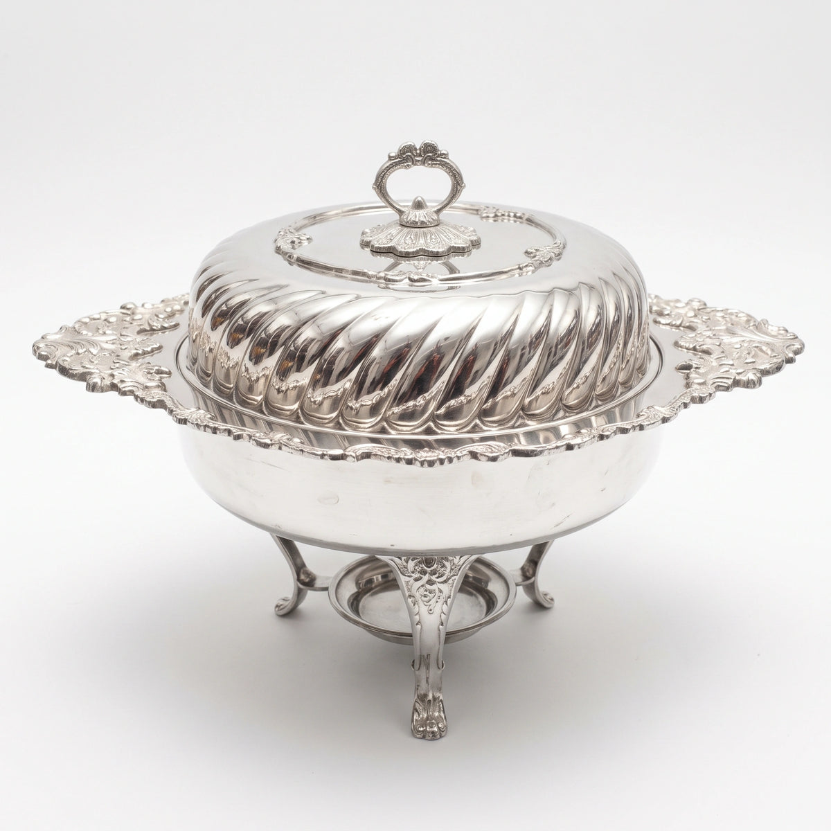 Royal Elegant Silver Footed Covered Chafing Dish 3ltr 4ltr