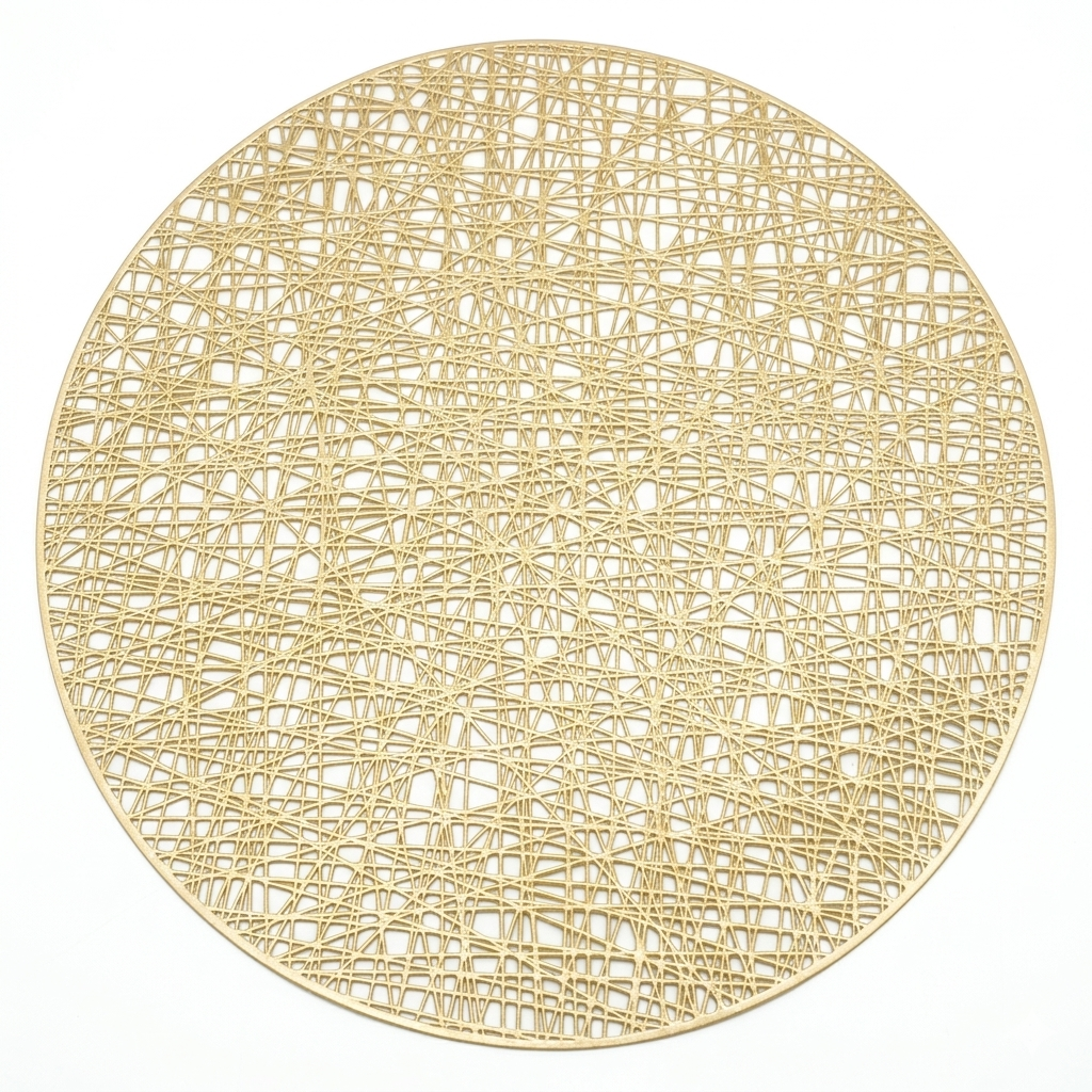 Modern Abstract Gold Lattice Placemat