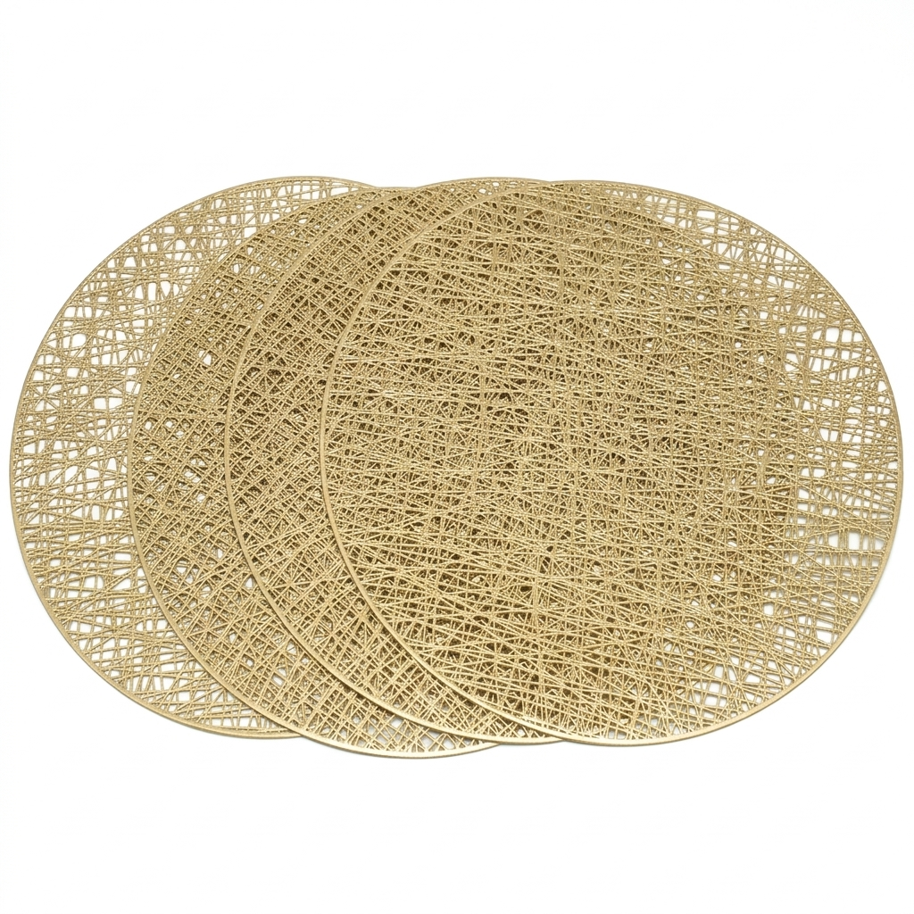 Modern Abstract Gold Lattice Placemat