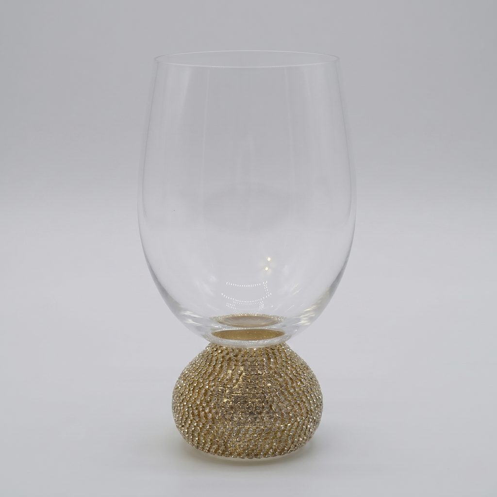 Crystal Glow Goblet Vase