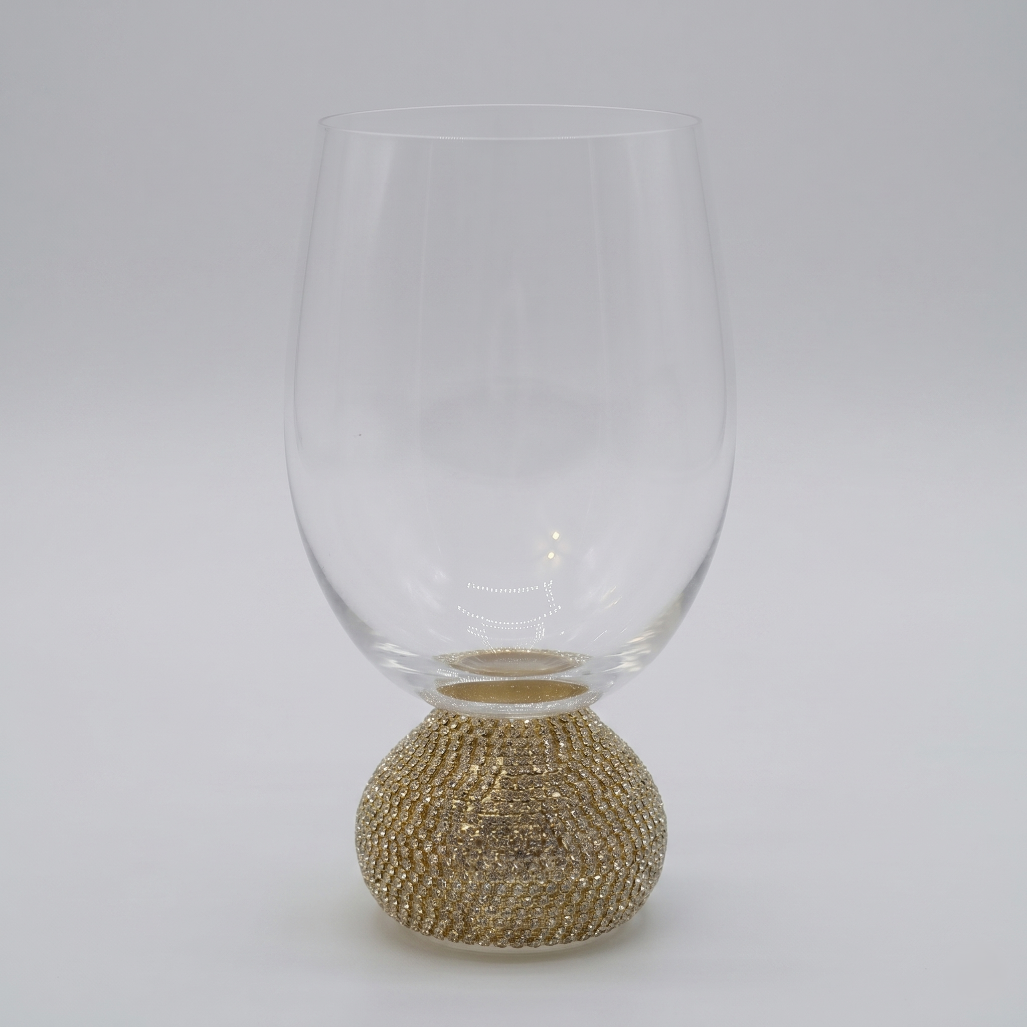Crystal Glow Goblet Vase