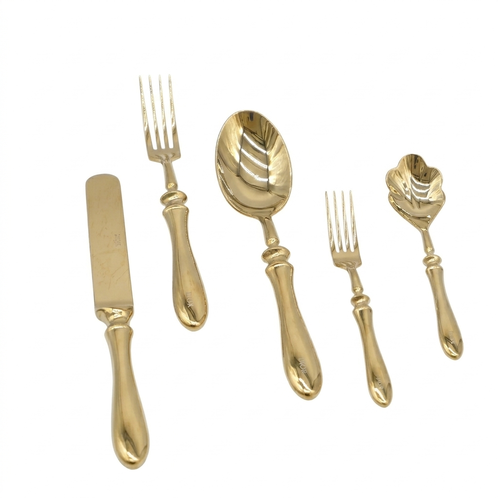 Royal Gold-Plated Stainless Steel 60 piece Cutlery Set