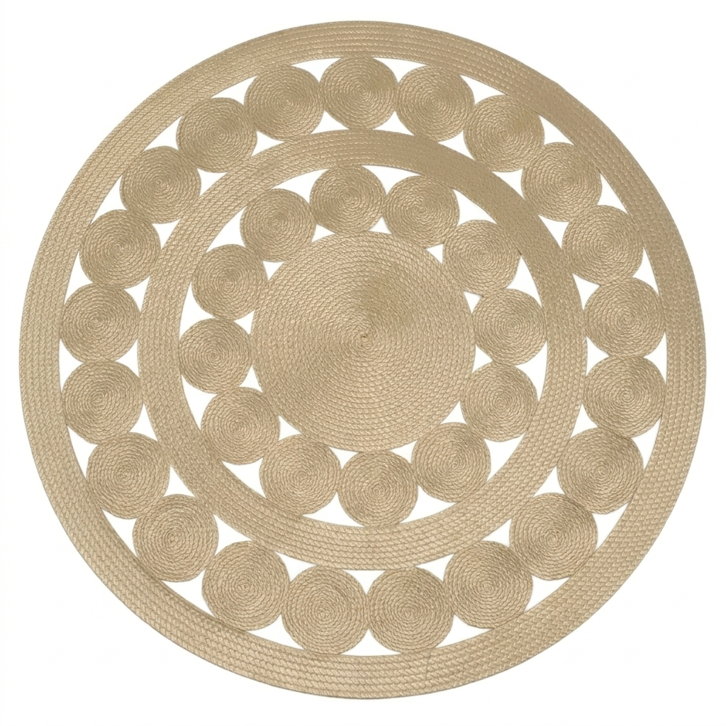 Artisan Concentric Circle Gold Table Mat