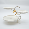 Royal Blossom 3-Tier Dessert Stand