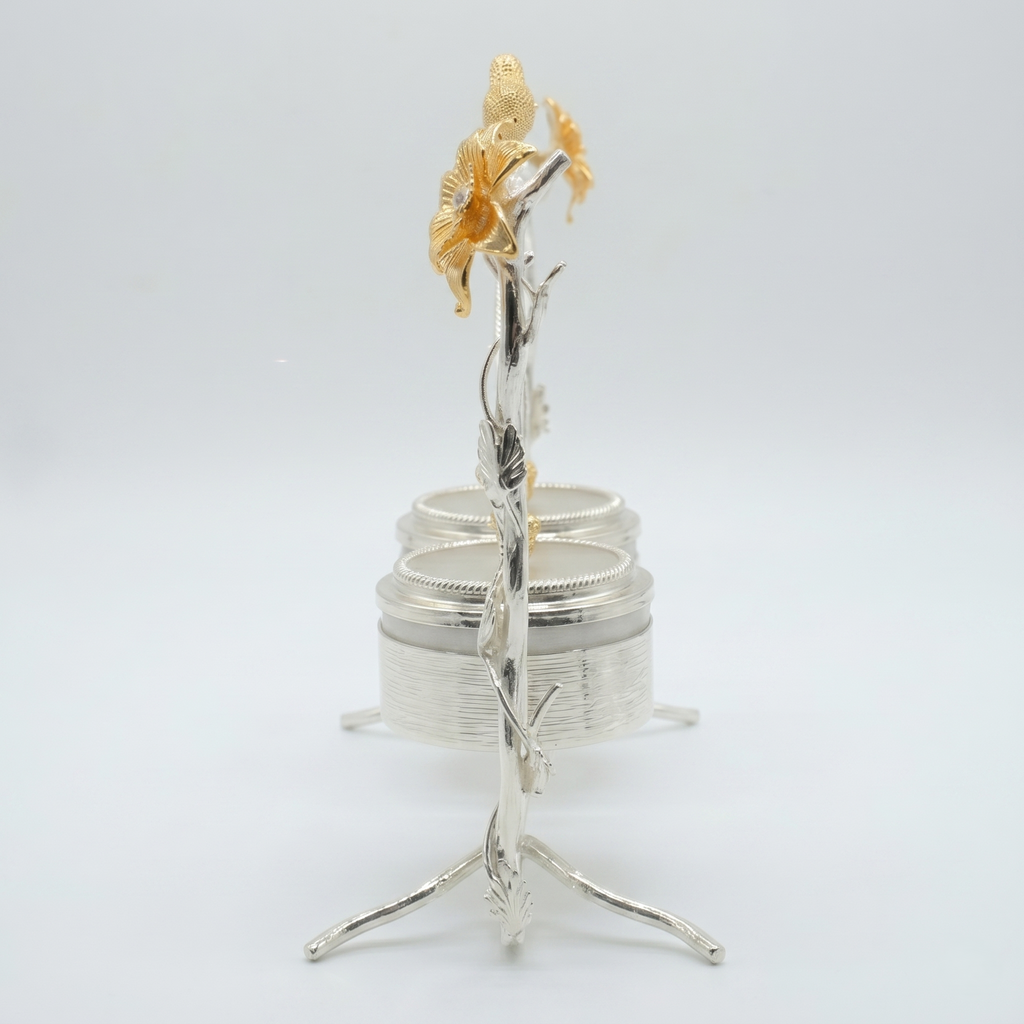 Golden Sparrow Hanging Spice Jar Set