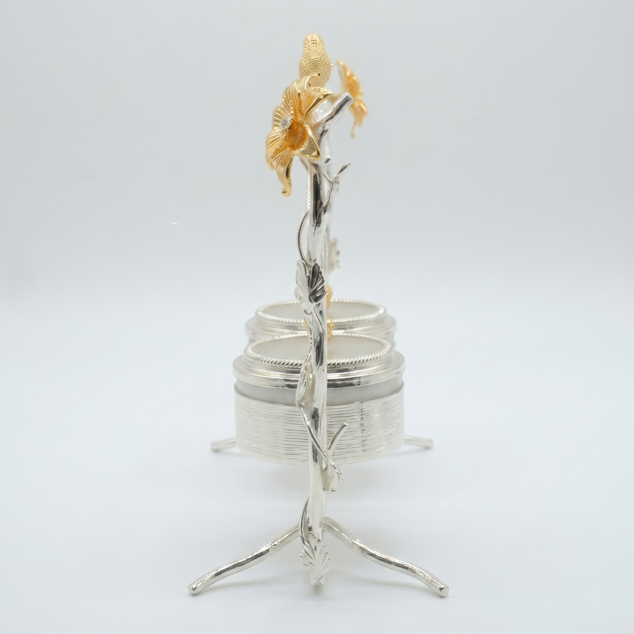 Golden Sparrow Hanging Spice Jar Set