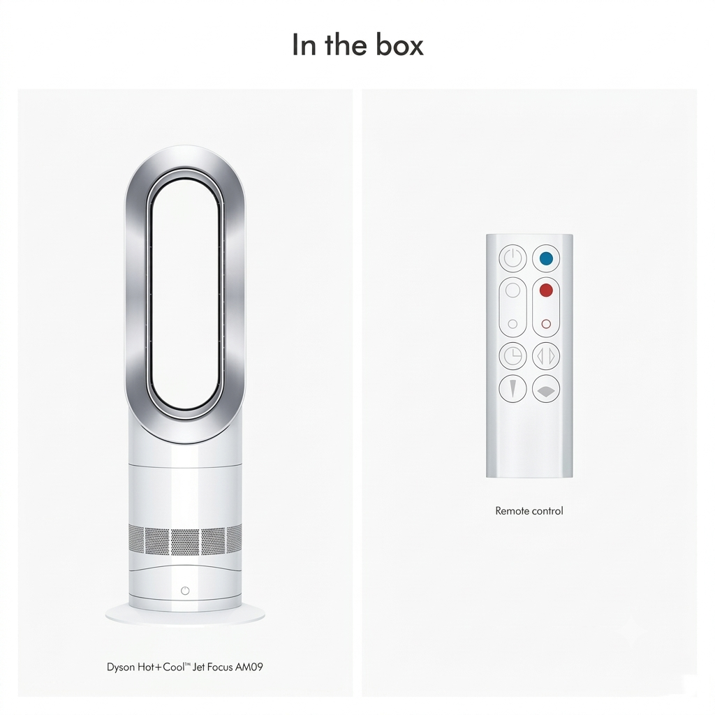 Dyson Jet Focus AM09 Fan Heater Hot+Cool