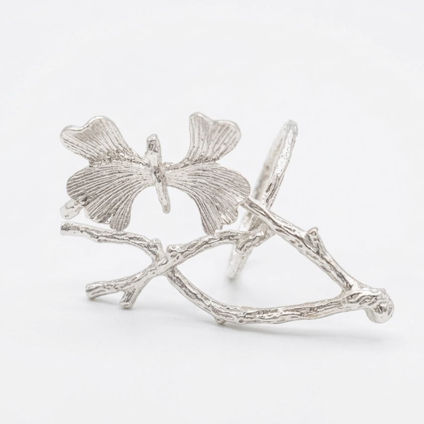 Nature-Inspired Butterfly Branch Napkin Holder