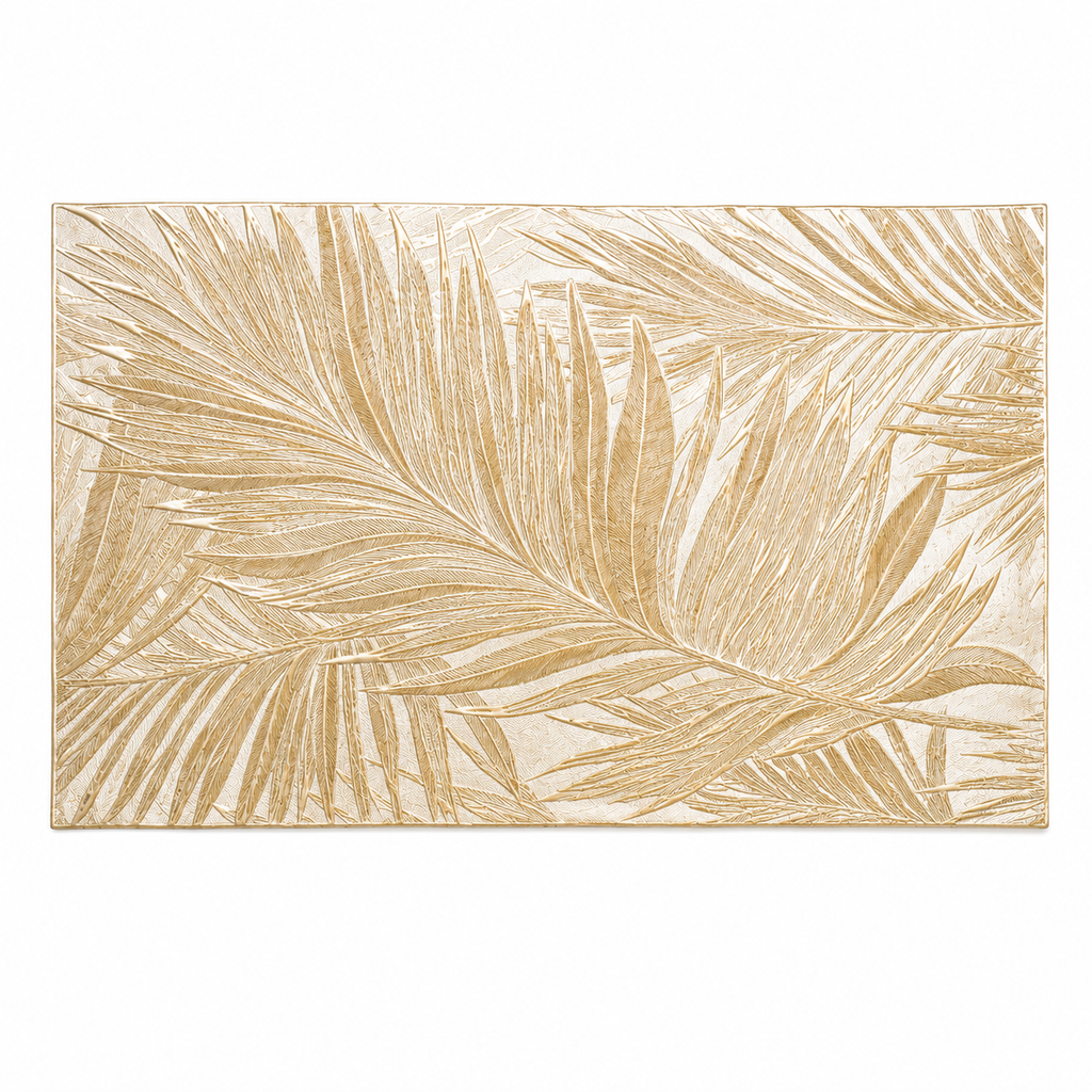 Gilded Tropical Fern Rectangular Placemat