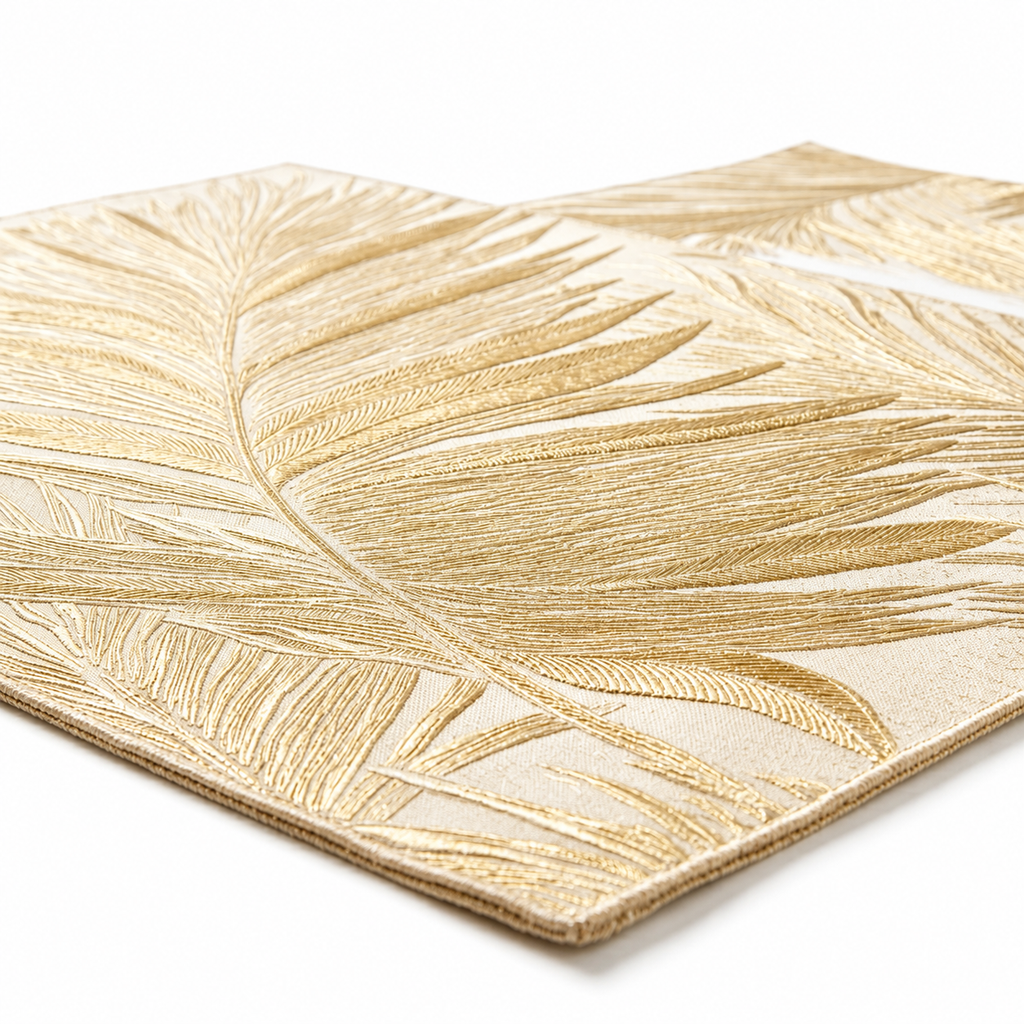Gilded Tropical Fern Rectangular Placemat