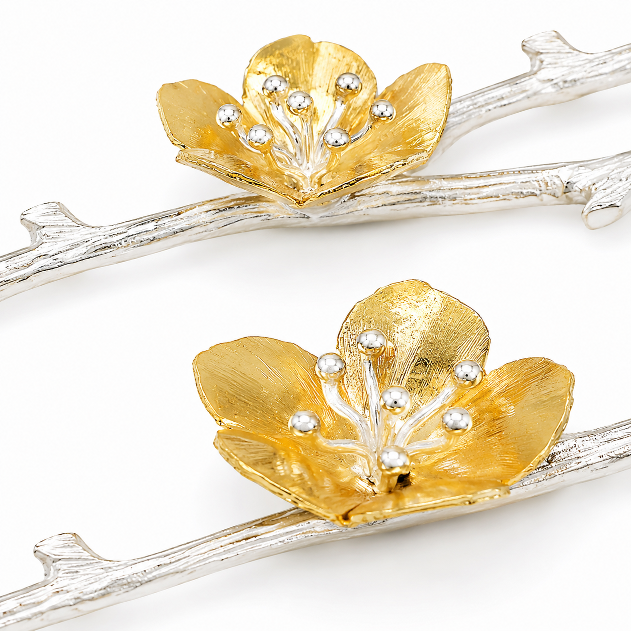 Golden Blossom Cake Server Set