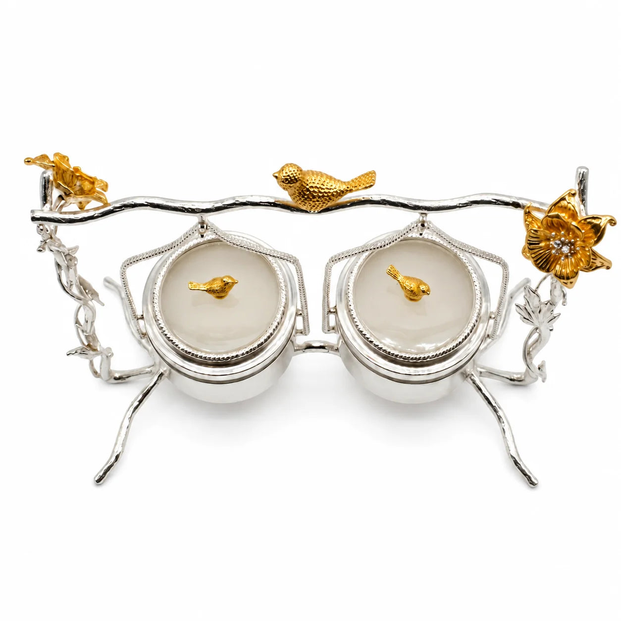 Golden Sparrow Hanging  Jar Set