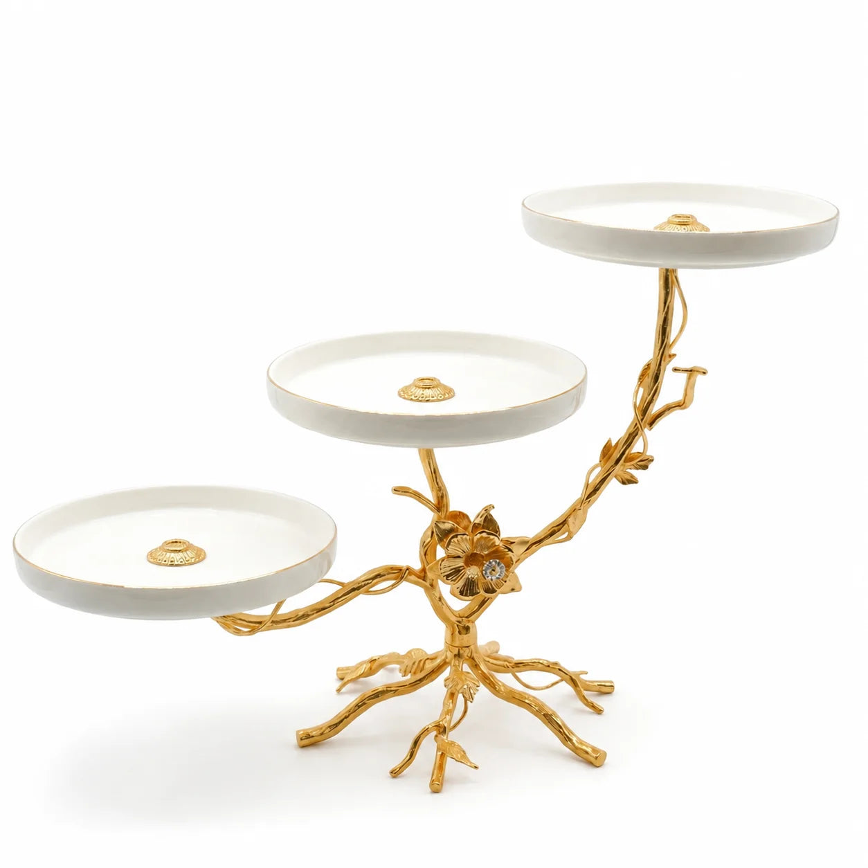 Golden Vine 3-Tier Serving Stand