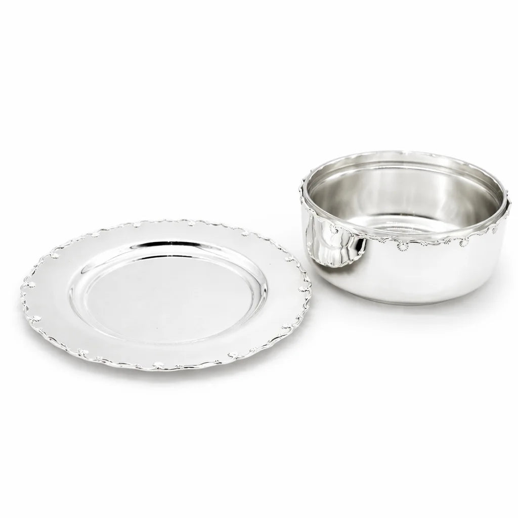 Imperial Silver Serving Bowl with Tray