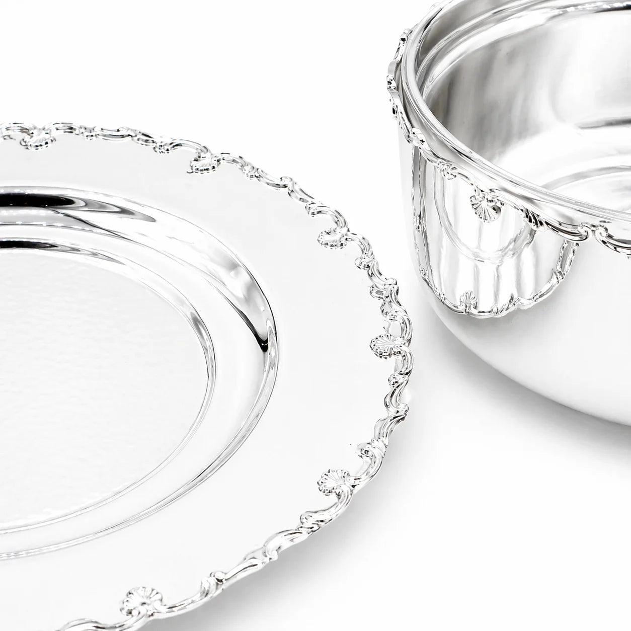 Imperial Silver Serving Bowl with Tray