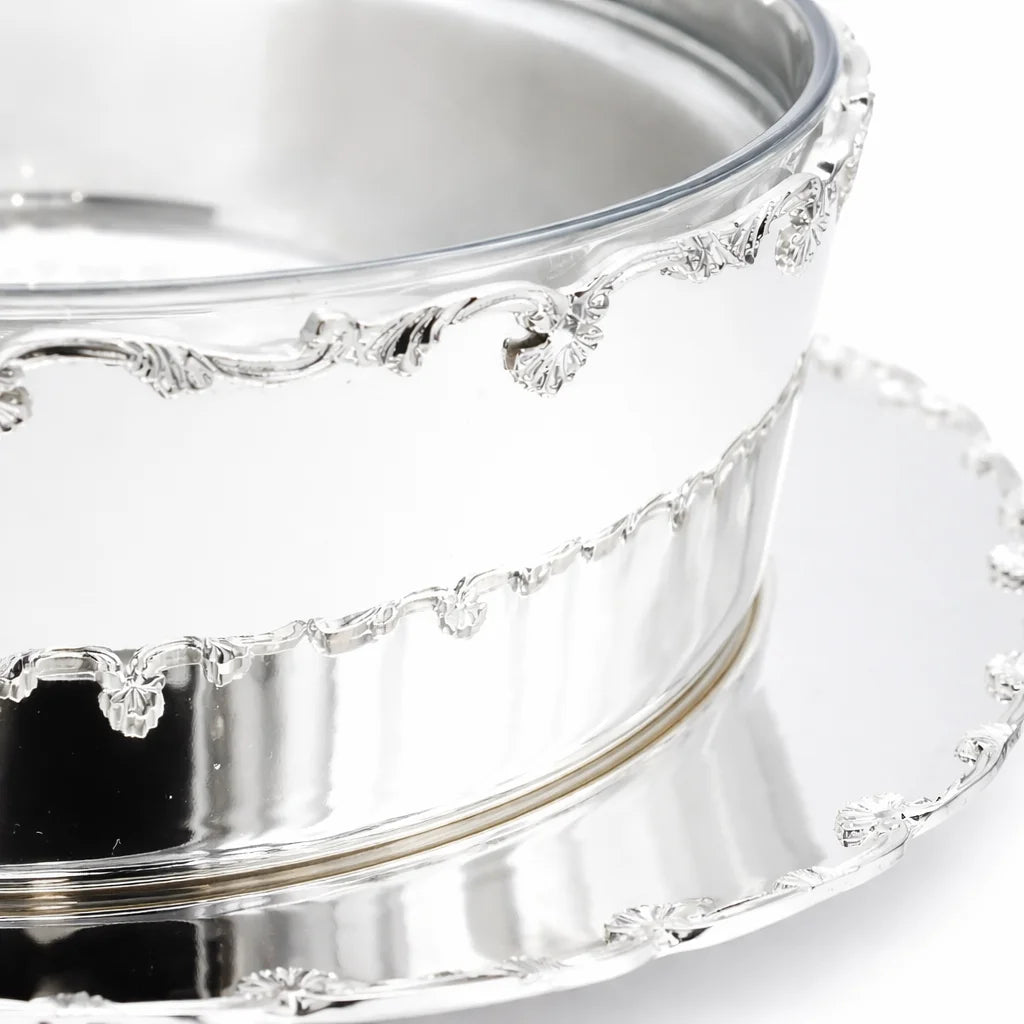 Imperial Silver Serving Bowl with Tray