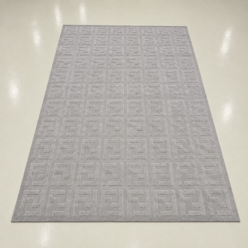 Minimal Geometric Pattern Rug