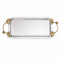 Orchid Silver Plated Long Tray (Silver)