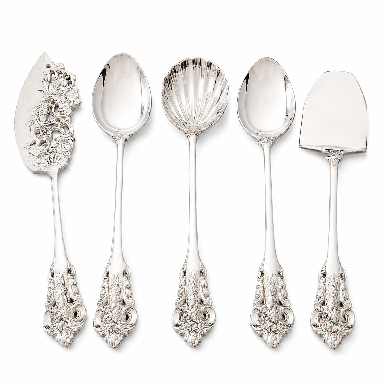 Royal Baroque 5-Piece Silver Serving Set