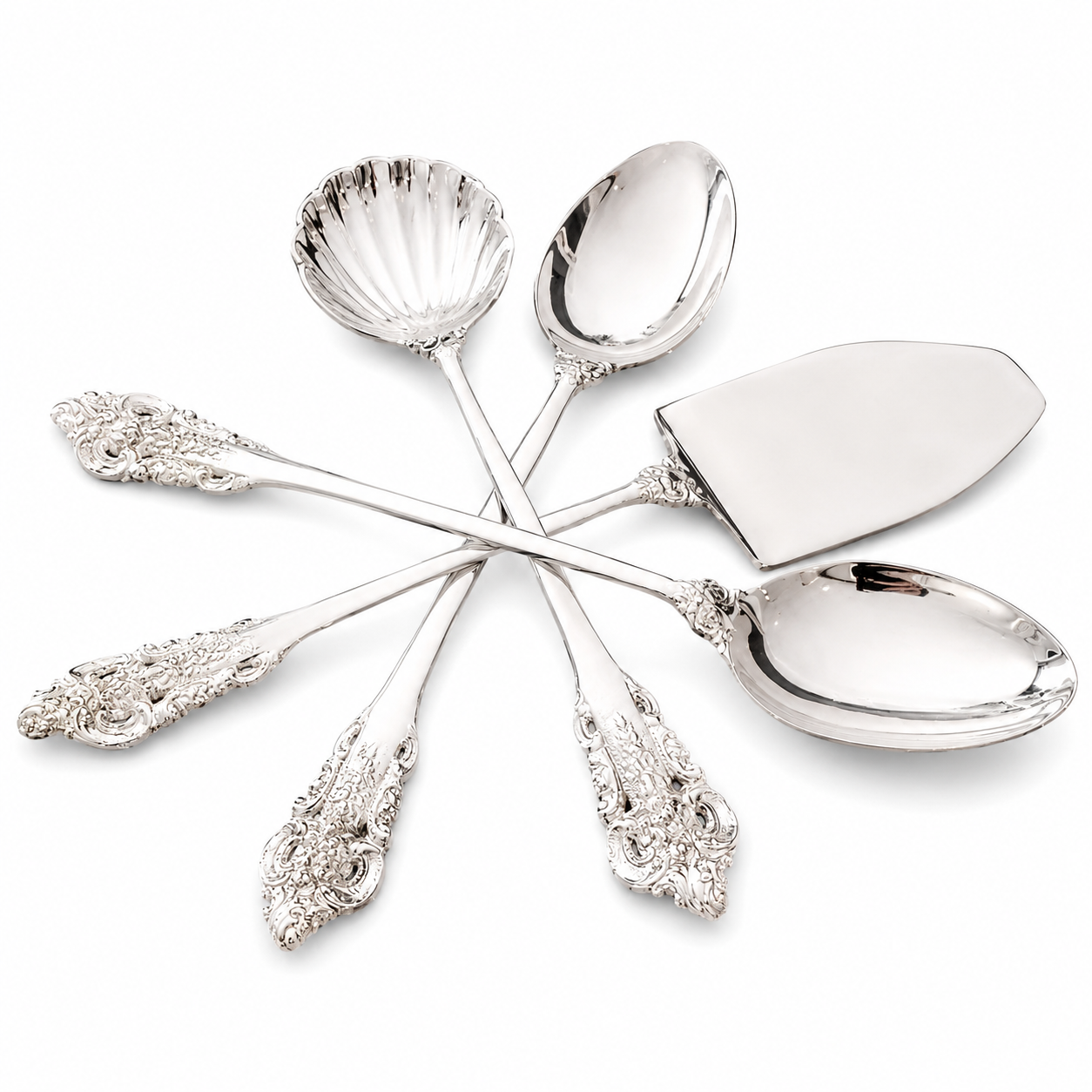Royal Baroque 5-Piece Silver Serving Set