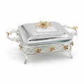 Royal Blossom Square Casserole Dish with Lid