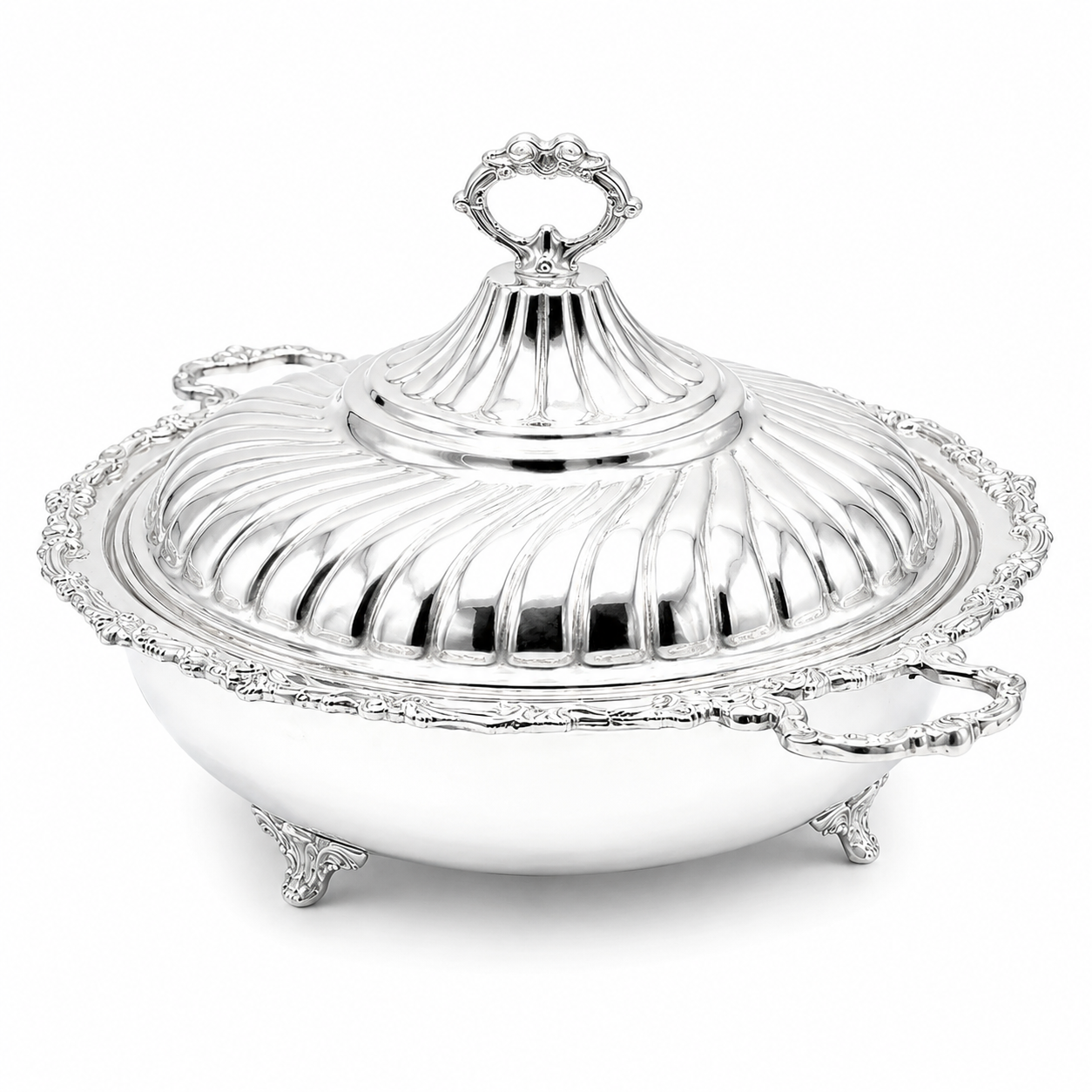 Seren Luxe Silver Serving Dish